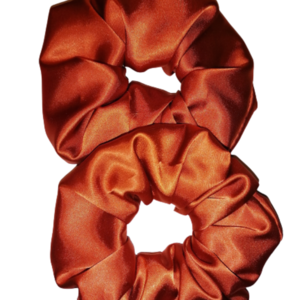 Bronze Dream XL Scrunchie - ύφασμα, λαστιχάκια μαλλιών, μεγάλα scrunchies, σατεν scrunchies - 3