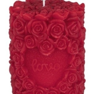 Love Τριαντάφυλλο αρωματικό κερί - τριαντάφυλλο, αρωματικά κεριά, κεριά, κεριά & κηροπήγια