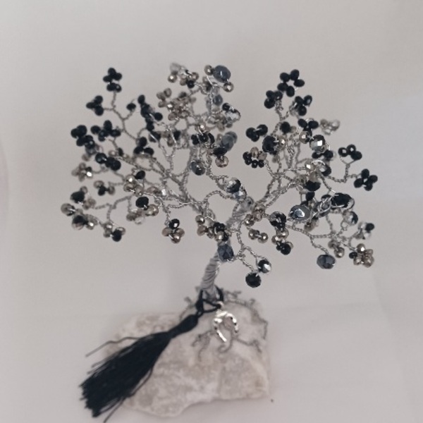 Silver tree - ύφασμα, γυαλί, πέτρα, μέταλλο, διακοσμητικά - 3