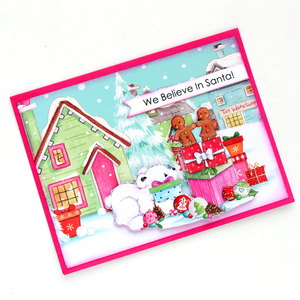 Χριστουγεννιάτικη 3d ευχετήρια κάρτα "We believe in Santa" - χαρτί, scrapbooking, ευχετήριες κάρτες - 2