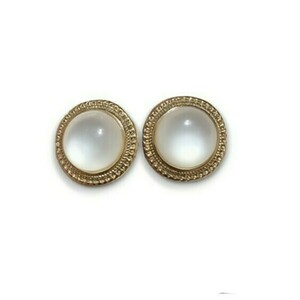 Vintage shiny round earrings σκουλαρίκια πέρλα γυαλιστερή με χρυσό - ασήμι, ορείχαλκος, ασήμι 925, πέρλες, νυφικά - 2