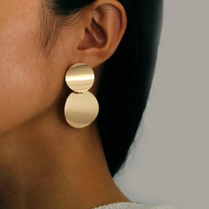 Double circles earings σκουλαρίκια διπλά κρικάκια σε χρυσό - ασήμι, ορείχαλκος, ασήμι 925, boho, πέρλες - 2