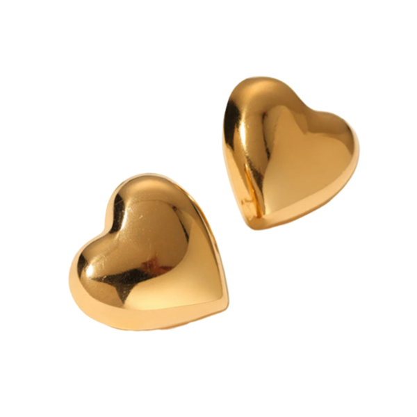 Σκουλαρίκια καρδιά χρυσό - ορείχαλκος, ασήμι 925, boho, νυφικά