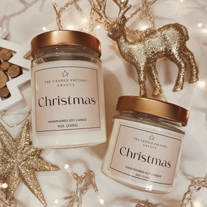 The Candle Factory Christmas Χειροποίητο Κερί Σόγιας 250ml. - αρωματικά κεριά, κερί σόγιας, soy candles, vegan κεριά - 2