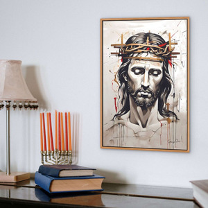 "Ιησούς" - Αριθμημένο Συλλεκτικό αντίτυπο σε καμβά, 57x87cm, με υπογεγραμμένο πιστοποιητικό - πίνακες & κάδρα, καμβάς, πίνακες ζωγραφικής - 3