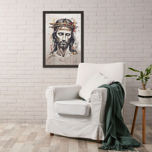 "Ιησούς" - Αριθμημένο Συλλεκτικό αντίτυπο σε καμβά, 57x87cm, με υπογεγραμμένο πιστοποιητικό - πίνακες & κάδρα, καμβάς, πίνακες ζωγραφικής - 4