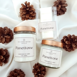 The Candle Factory Panettone Χειροποίητο Κερί Σόγιας 250ml. - αρωματικά κεριά, κερί σόγιας, soy candles, vegan κεριά - 2