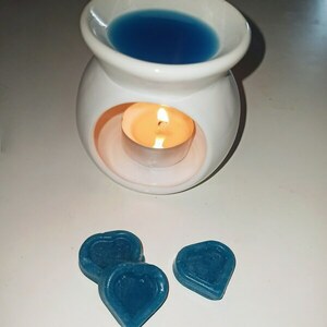 Σετ wax melts 10τμχ + καυστήρας - αρωματικά κεριά, wax melt liners