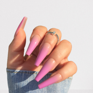 Press On Nails - Pink Ombre - μακιγιάζ και νύχια