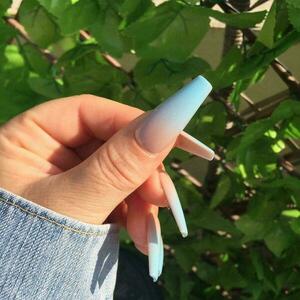 Press On Nails - Azul Ombre - 3
