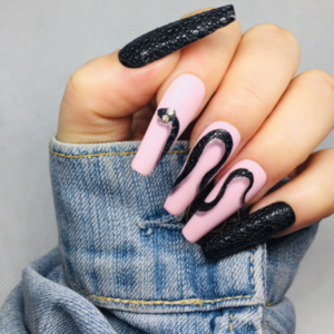 Press On Nails - 3D Illusion Snake - 3