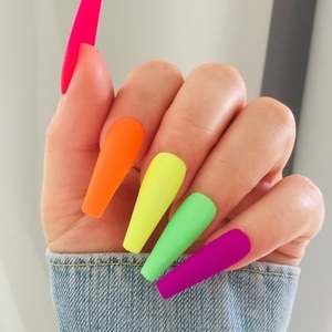 Press On Nails - Neon Multi - μακιγιάζ και νύχια - 2