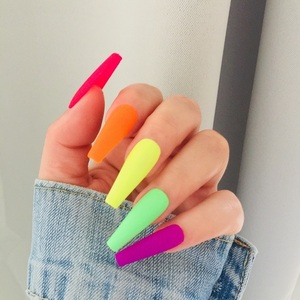 Press On Nails - Neon Multi - μακιγιάζ και νύχια - 4