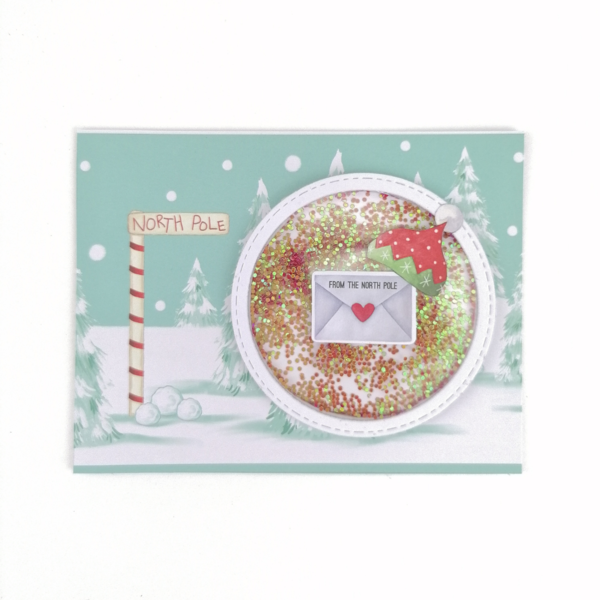 Χριστουγεννίατικη Ευχετήρια Κάρτα (Shaker card) 10x14 εκ. - χαρτί, ευχετήριες κάρτες