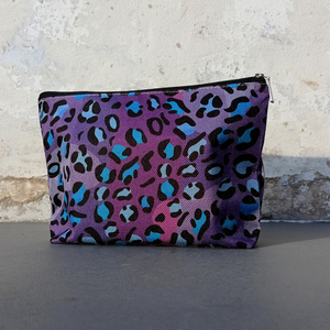 Νεσεσέρ Υφασμάτινο Animal Print Μωβ 25x17 - ύφασμα, καλλυντικών, ταξιδίου - 4