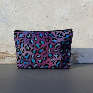 Νεσεσέρ Υφασμάτινο Animal Print Μωβ 25x17 - ύφασμα, καλλυντικών, ταξιδίου - 3