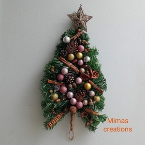 Κρεμαστό χριστουγεννιάτικο δεντράκι - πλαστικό, νονά, δασκάλα, διακοσμητικά, δέντρο