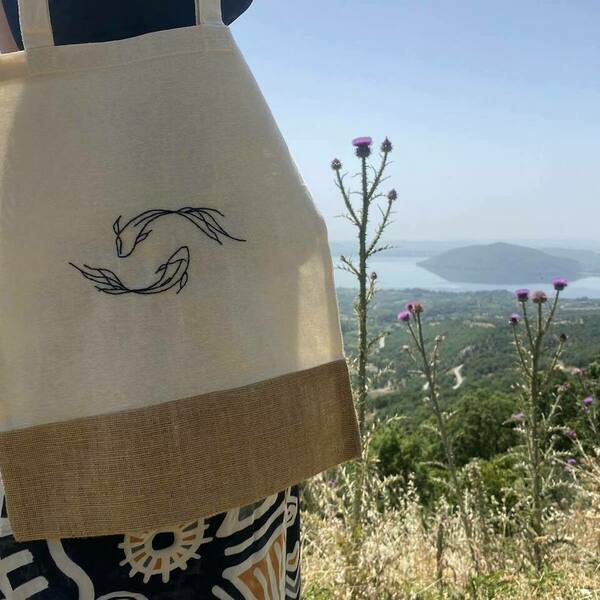 Tote bag - ύφασμα, ώμου, all day, tote, πάνινες τσάντες