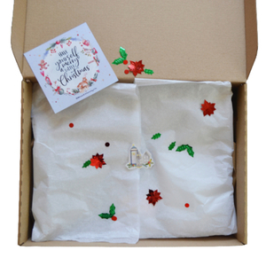 Χριστουγεννιάτικο κουτί διαστάσεων 32x23 εκ. με διάφορα προϊόντα έκπληξη - χαρτί, σετ δώρου