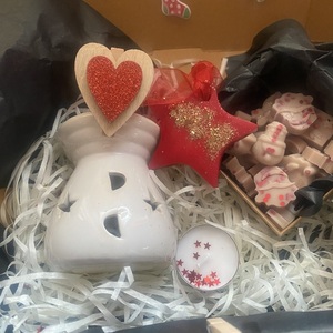 Mini gift box 2 με αρωματιστη, αρωματικη ταμπλετα, ρεσω, και κουτι με wax melts - αρωματικά κεριά, δώρα γενεθλίων, κεριά, δώρα για γυναίκες - 2
