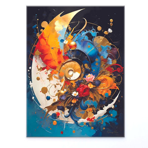 "FIBONACCI" - 70x100cm, Αριθμημένο Συλλεκτικό Αντίτυπο σε καμβά - πίνακες & κάδρα, καμβάς, πίνακες ζωγραφικής