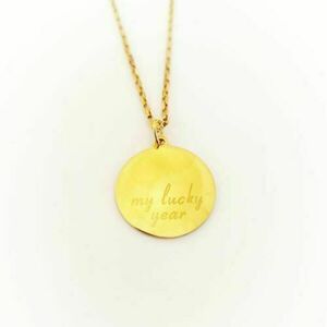 ΓΟΥΡΙΚΟ DIY KIT ΚΟΣΜΗΜΑΤΩΝ "THE MY LUCKY YEAR NECKLACE" ΧΩΡΙΣ ΕΡΓΑΛΕΙΑ - ατσάλι, χριστουγεννιάτικα δώρα, γούρια, οικονομικα γουρια - 2