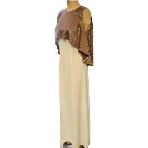 Μάξι Καλοκαιρινό φόρεμα για Γάμο με στρας - πολυεστέρας, αμάνικο - 2