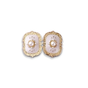Vintage retro pearl flower earings/Σκουλαρίκια vintage εντυπωσιακά χειροποίητα άσπρα με χρυσό - ασήμι, ορείχαλκος, καρφωτά, boho, νυφικά