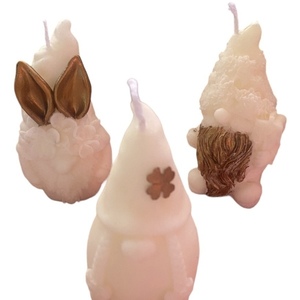 Συλλογη απο 3 νανακια-gnome απο φυτικο αρωματικο κερι σογιας - αρωματικά κεριά, κεριά, δώρα για γυναίκες, αναμνηστικά δώρα - 2
