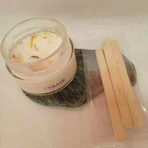 Κερί μασάζ σε μικρό βάζο με ξυλάκια για εύκολη εφαρμογή - αρωματικά κεριά, ζευγάρια, 100% φυτικό - 2