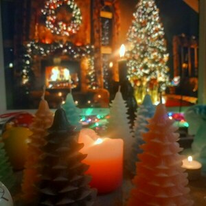 Αρωματικό Κερί Χριστουγεννιατικο Δέντρο 250γρ. - ρητίνη, νονά, δασκάλα, κεριά & κηροπήγια, δέντρο - 4