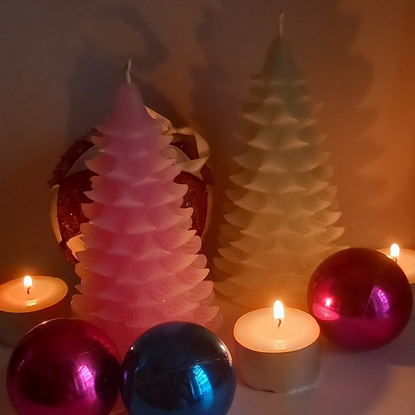 Αρωματικό Κερί Χριστουγεννιατικο Δέντρο 250γρ. - ρητίνη, νονά, δασκάλα, κεριά & κηροπήγια, δέντρο - 5
