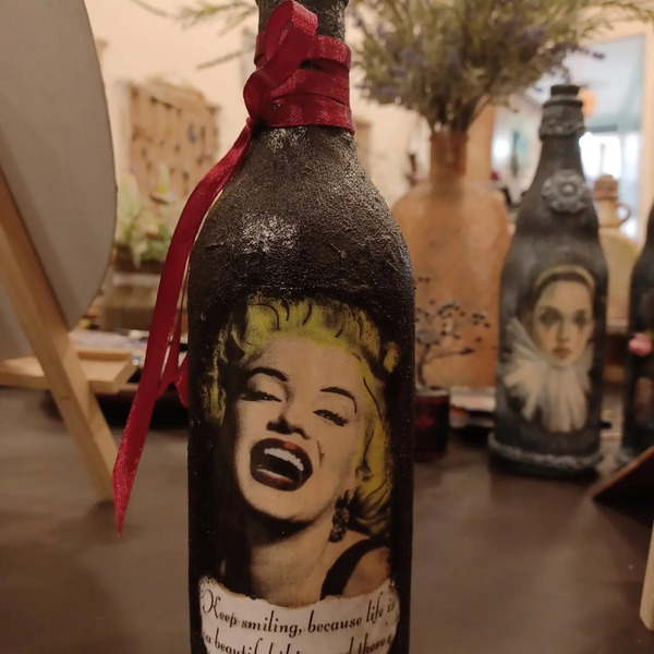 Μπουκάλι "Marilyn Monroe" 30εκ. - γυαλί