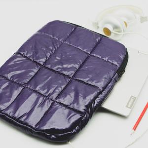 Μωβ Θήκη Tablet με Φερμουάρ - Puffer Θήκη Laptop - Τσάντα Φάκελος Tablet - Προστασία Laptop - Αδιάβροχη Τσάντα Βινυλίου - ύφασμα