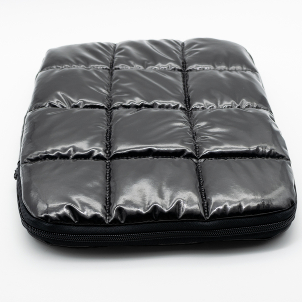Μαύρη Θήκη Tablet με Φερμουάρ - Puffer Θήκη Laptop - Τσάντα Φάκελος Tablet - Προστασία Laptop - Αδιάβροχη Τσάντα Βινυλίου - ύφασμα