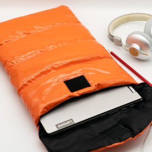 Πορτοκαλί Θήκη Tablet - Puffer Θήκη Laptop - Τσάντα Φάκελος Tablet - Προστασία Laptop - Τσάντα Βινυλίου - ύφασμα - 3