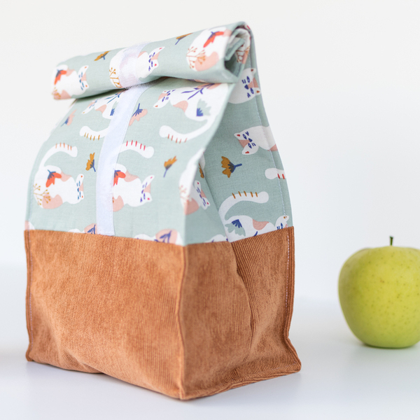 Τσάντα Φαγητού Γάτες - Lunch Bag - Cat Lovers Gift - Δώρο για Δασκάλα - ύφασμα, clutch, all day - 2