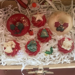 Οικονομικο Gift box με χριστουγεννιατικα wax melts σε 3 διαφορετικα αρωματα - αναμνηστικά δώρα, soy wax, soy candles - 2