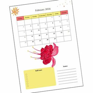 Ημερολόγιο 2024 με λουλούδια - ημερολόγια - 2