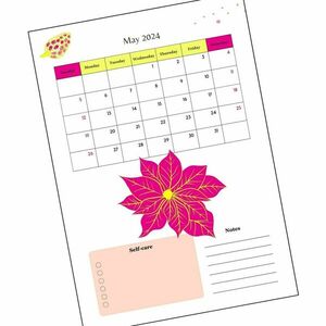 Ημερολόγιο 2024 με λουλούδια - ημερολόγια - 3