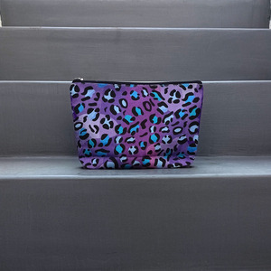 Νεσεσέρ Υφασμάτινο Animal Print Μωβ 25x17 - ύφασμα, καλλυντικών, ταξιδίου - 2