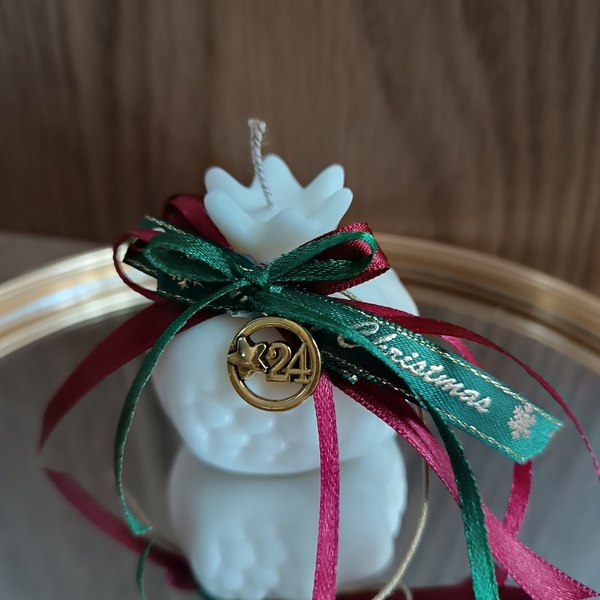 Χειροποίητο γούρι ρόδι από κερί σόγιας - οικολογικό, αρωματικά κεριά, χριστουγεννιάτικα δώρα, οικονομικα γουρια, πρακτικό δωρο
