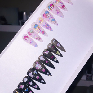 Press On Nails - Black My Melody - 5