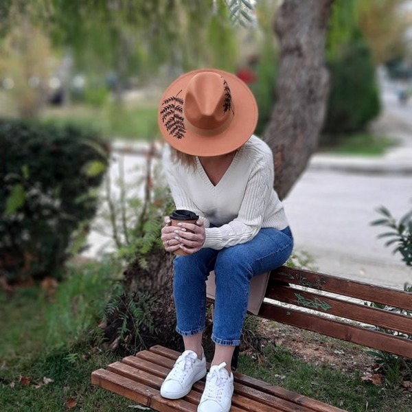 Camel hat - ζωγραφισμένα στο χέρι, τσόχα, καπέλο - 3