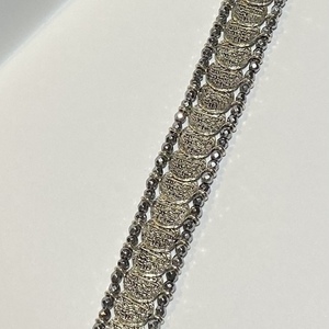 Silver flirt bracelet - ημιπολύτιμες πέτρες, φλουριά, χεριού, αυξομειούμενα