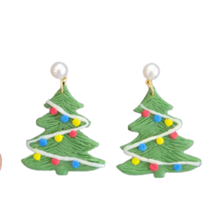 Χριστουγεννιάτικο έλατο με περλίτσα - πηλός, καρφωτά, χριστουγεννιάτικο δέντρο, πέρλες, φθηνά - 2