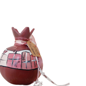 Πήλινο γούρι ρόδι Τα δώρα σου για φέτος: υγεία,αγάπη,χαρά - πηλός, ρόδι, γούρια