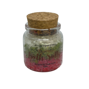 Χριστουγεννιάτικα αρωματικά Άλατα 50ml Kaimemellei, Christmas Bath Salts - γυαλί, χριστουγεννιάτικα δώρα, σετ δώρου, 100% φυτικό