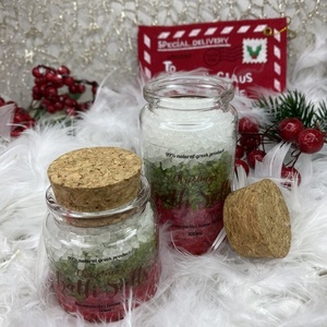 Χριστουγεννιάτικα αρωματικά Άλατα 50ml Kaimemellei, Christmas Bath Salts - γυαλί, χριστουγεννιάτικα δώρα, σετ δώρου, 100% φυτικό - 5