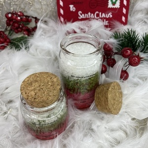 Χριστουγεννιάτικα αρωματικά Άλατα 50ml Kaimemellei, Christmas Bath Salts - γυαλί, χριστουγεννιάτικα δώρα, σετ δώρου, 100% φυτικό - 3